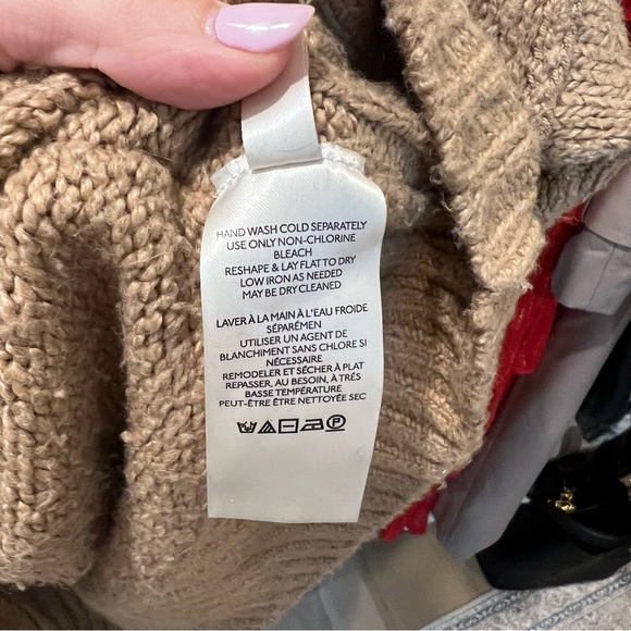 Free People Brooksize Sweater in Desert Camel Size Medium - Picture 6 of 9